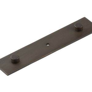 Frelan Hardware Hoxton Fanshaw Backplate For Cupboard Door Knobs (96mm c/c), Dark Bronze – HOX5090DB