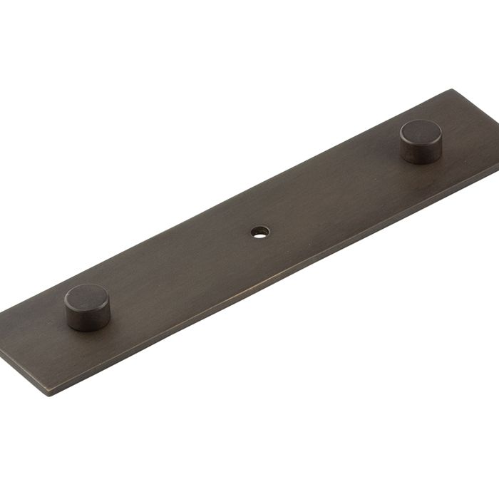 Frelan Hardware Hoxton Fanshaw Backplate For Cupboard Door Knobs (96mm c/c), Dark Bronze – HOX5090DB