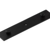 Frelan Hardware Hoxton Fanshaw Backplate For Cupboard Door Knobs (96mm c/c), Matt Black - HOX5090MB