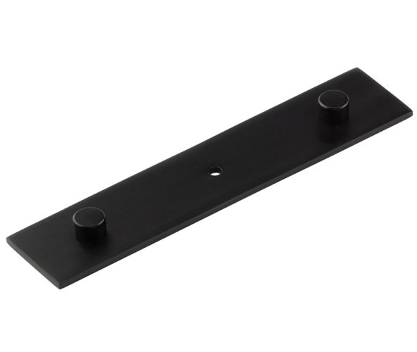 Frelan Hardware Hoxton Fanshaw Backplate For Cupboard Door Knobs (96mm c/c), Matt Black – HOX5090MB