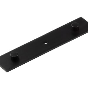 Frelan Hardware Hoxton Fanshaw Backplate For Cupboard Door Knobs (96mm c/c), Matt Black – HOX5090MB