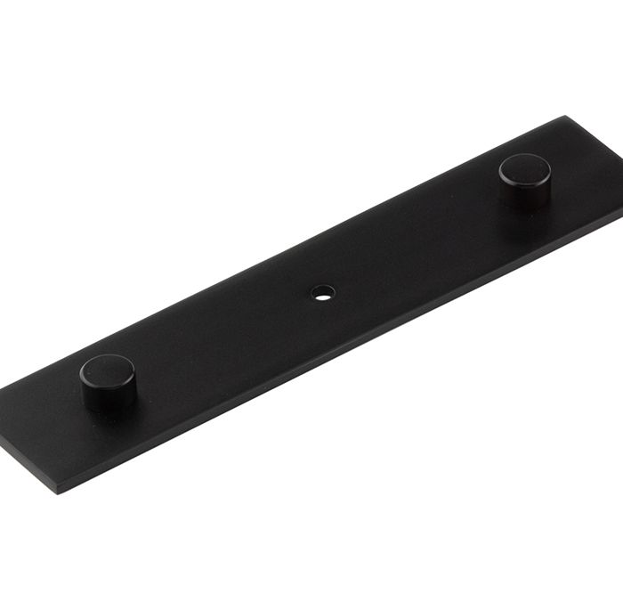 Frelan Hardware Hoxton Fanshaw Backplate For Cupboard Door Knobs (96mm c/c), Matt Black – HOX5090MB