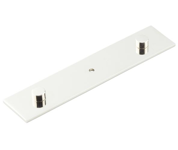 Frelan Hardware Hoxton Fanshaw Backplate For Cupboard Door Knobs (96mm c/c), Polished Nickel – HOX5090PN