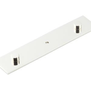 Frelan Hardware Hoxton Fanshaw Backplate For Cupboard Door Knobs (96mm c/c), Polished Nickel – HOX5090PN