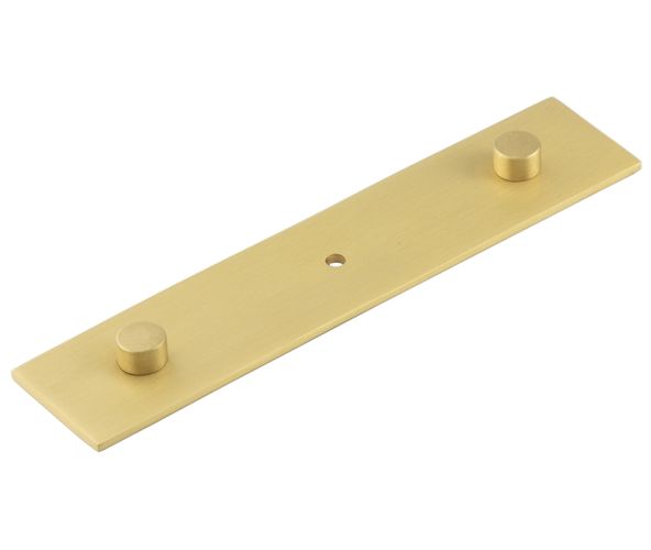 Frelan Hardware Hoxton Fanshaw Backplate For Cupboard Door Knobs (96mm c/c), Satin Brass – HOX5090SB