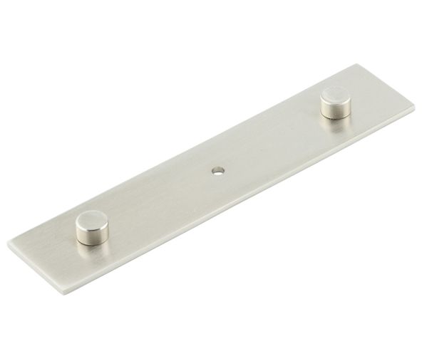 Frelan Hardware Hoxton Fanshaw Backplate For Cupboard Door Knobs (96mm c/c), Satin Nickel – HOX5090SN