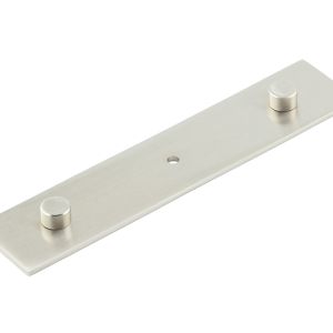 Frelan Hardware Hoxton Fanshaw Backplate For Cupboard Door Knobs (96mm c/c), Satin Nickel – HOX5090SN