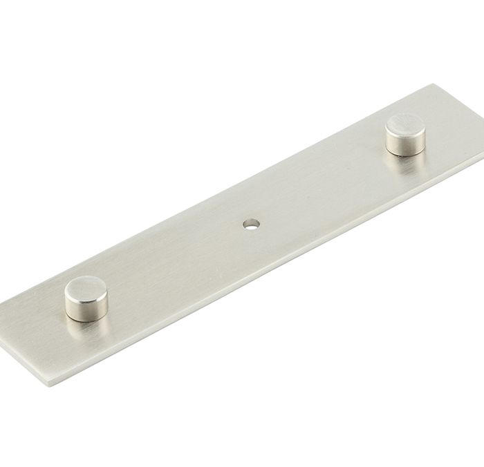Frelan Hardware Hoxton Fanshaw Backplate For Cupboard Door Knobs (96mm c/c), Satin Nickel – HOX5090SN