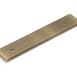 Frelan Hardware Hoxton Rushton Stepped Backplate For Cabinet Pull Handle (96mm), Antique Brass - HOX6050AB