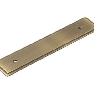 Frelan Hardware Hoxton Rushton Stepped Backplate For Cabinet Pull Handle (96mm), Antique Brass – HOX6050AB