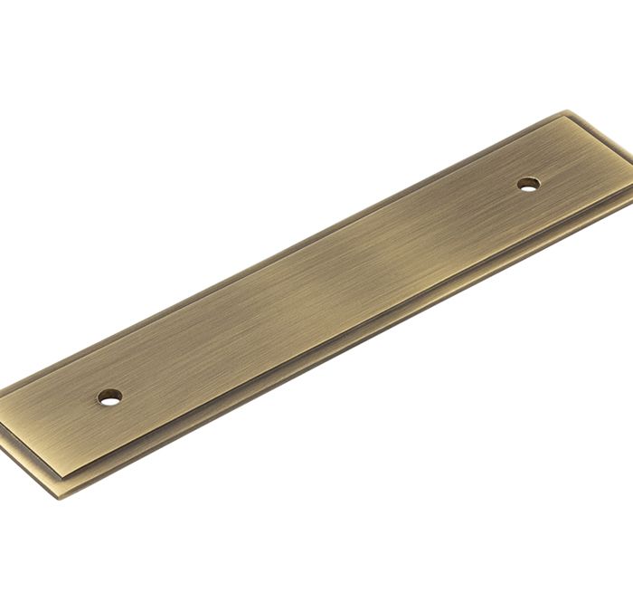 Frelan Hardware Hoxton Rushton Stepped Backplate For Cabinet Pull Handle (96mm), Antique Brass – HOX6050AB