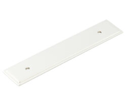 Frelan Hardware Hoxton Rushton Stepped Backplate For Cabinet Pull Handle (96mm), Polished Nickel - HOX6050PN