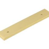 Frelan Hardware Hoxton Rushton Stepped Backplate For Cabinet Pull Handle (96mm), Satin Brass - HOX6050SB