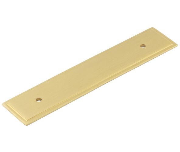 Frelan Hardware Hoxton Rushton Stepped Backplate For Cabinet Pull Handle (96mm), Satin Brass – HOX6050SB