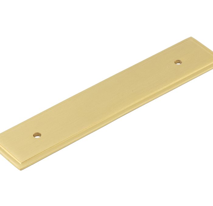 Frelan Hardware Hoxton Rushton Stepped Backplate For Cabinet Pull Handle (96mm), Satin Brass – HOX6050SB