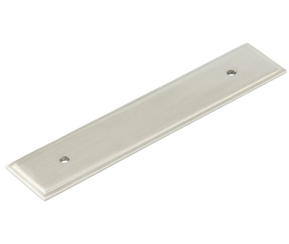 Frelan Hardware Hoxton Rushton Stepped Backplate For Cabinet Pull Handle (96mm), Satin Nickel – HOX6050SN