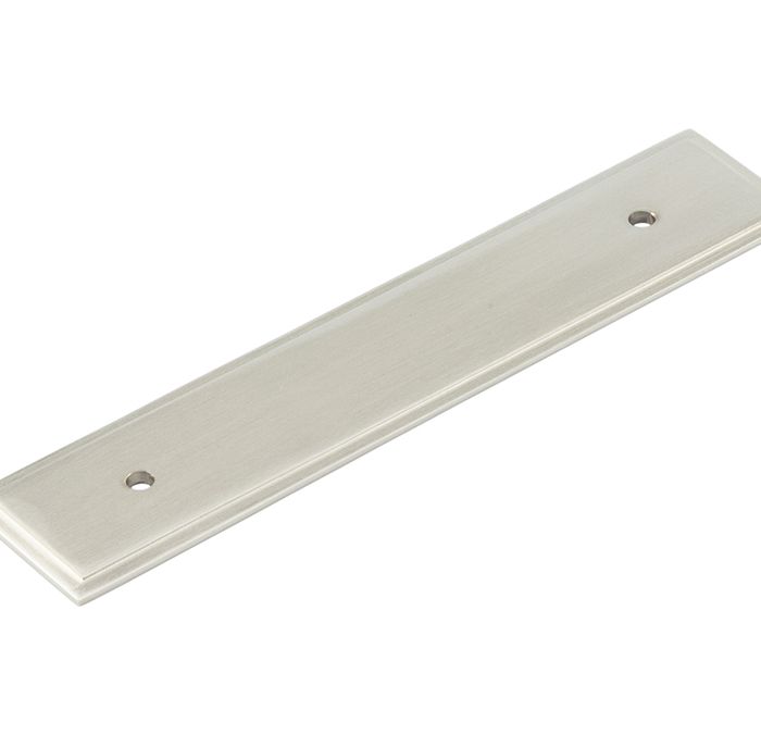 Frelan Hardware Hoxton Rushton Stepped Backplate For Cabinet Pull Handle (96mm), Satin Nickel – HOX6050SN