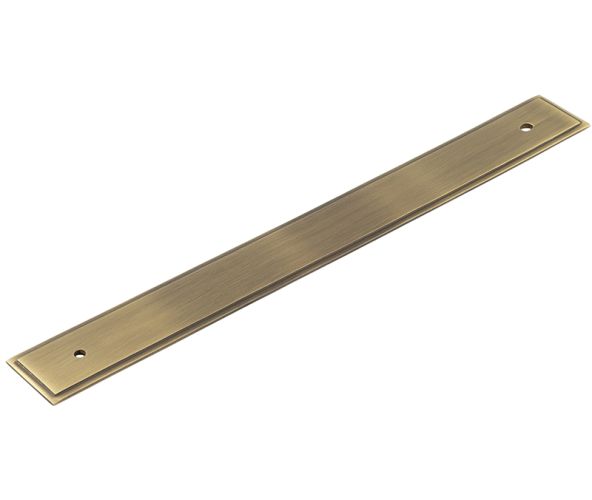 Frelan Hardware Hoxton Rushton Stepped Backplate For Cabinet Pull Handle (224mm c/c), Antique Brass – HOX6060AB