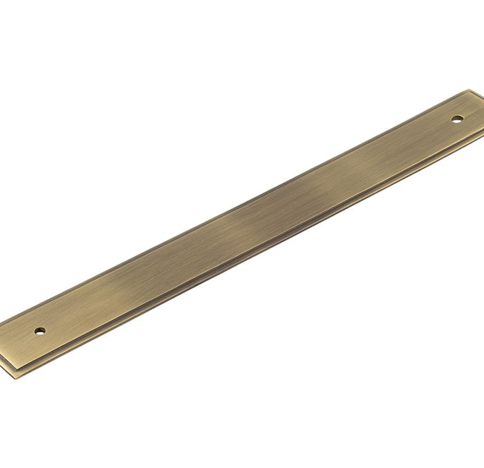 Frelan Hardware Hoxton Rushton Stepped Backplate For Cabinet Pull Handle (224mm c/c), Antique Brass – HOX6060AB