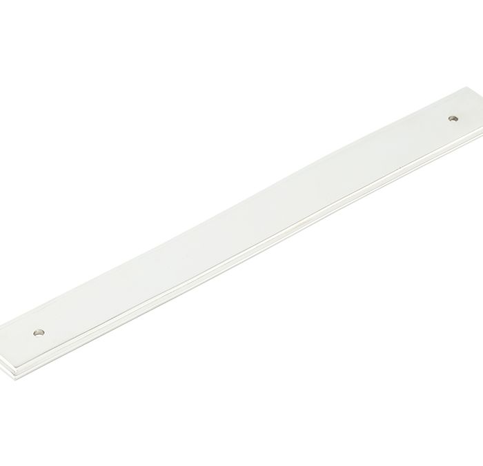 Frelan Hardware Hoxton Rushton Stepped Backplate For Cabinet Pull Handle (224mm c/c), Polished Nickel – HOX6060PN