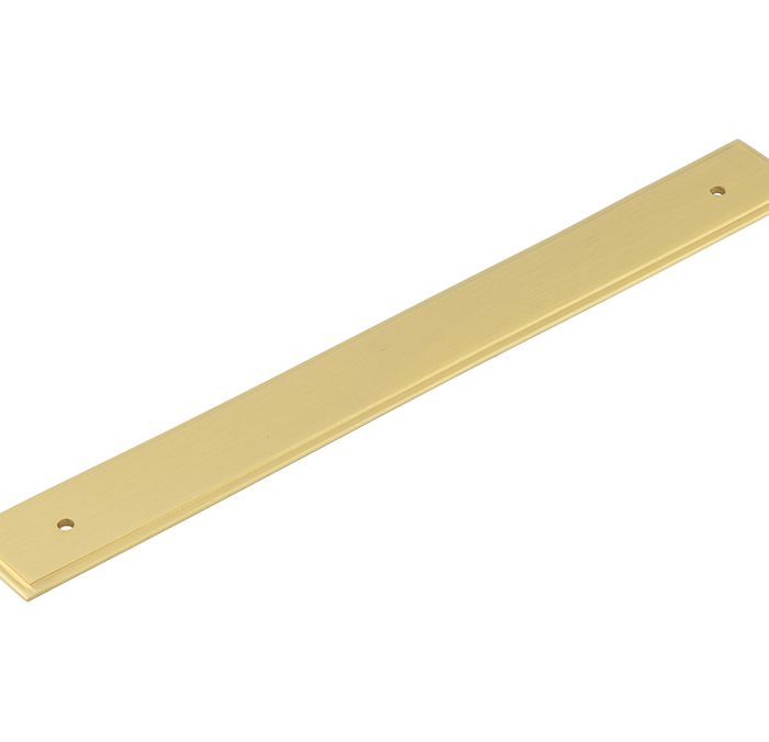 Frelan Hardware Hoxton Rushton Stepped Backplate For Cabinet Pull Handle (224mm c/c), Satin Brass – HOX6060SB