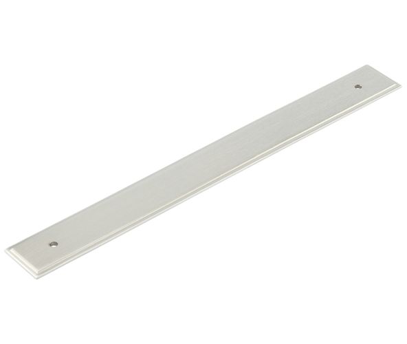 Frelan Hardware Hoxton Rushton Stepped Backplate For Cabinet Pull Handle (224mm c/c), Satin Nickel – HOX6060SN