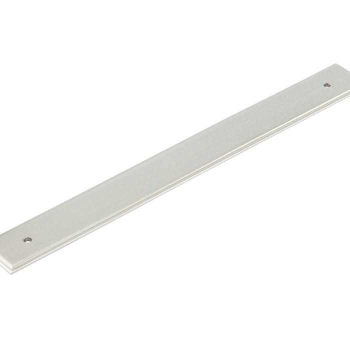 Frelan Hardware Hoxton Rushton Stepped Backplate For Cabinet Pull Handle (224mm c/c), Satin Nickel – HOX6060SN
