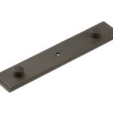 Frelan Hardware Hoxton Rushton Stepped Backplate For Cupboard Door Knobs (96mm c/c), Dark Bronze - HOX6090DB