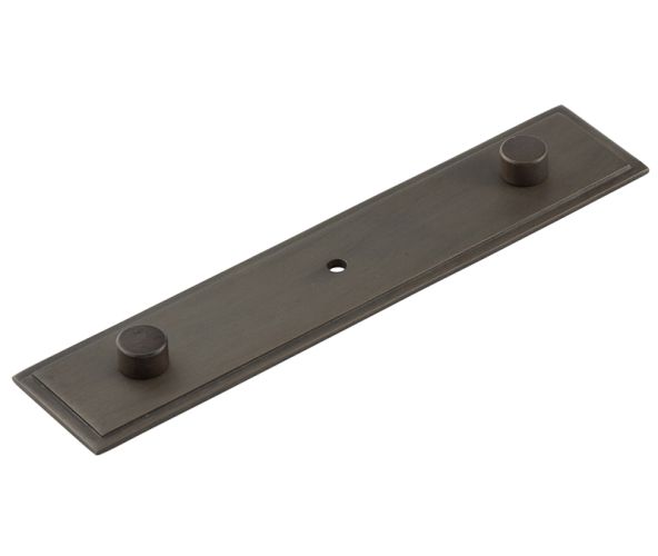 Frelan Hardware Hoxton Rushton Stepped Backplate For Cupboard Door Knobs (96mm c/c), Dark Bronze – HOX6090DB