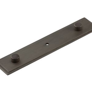 Frelan Hardware Hoxton Rushton Stepped Backplate For Cupboard Door Knobs (96mm c/c), Dark Bronze – HOX6090DB