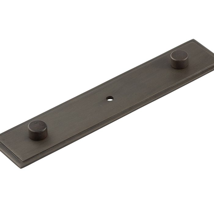 Frelan Hardware Hoxton Rushton Stepped Backplate For Cupboard Door Knobs (96mm c/c), Dark Bronze – HOX6090DB