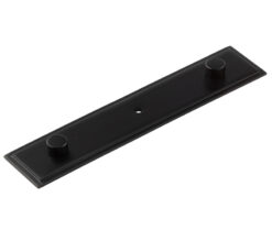 Frelan Hardware Hoxton Rushton Stepped Backplate For Cupboard Door Knobs (96mm c/c), Matt Bronze - HOX6090MB