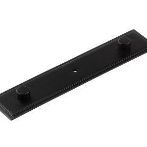 Frelan Hardware Hoxton Rushton Stepped Backplate For Cupboard Door Knobs (96mm c/c), Matt Bronze – HOX6090MB