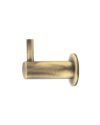 Frelan Hardware Hoxton Vestry Cupboard Hook With Rose – 37mm Projection – Antique Brass