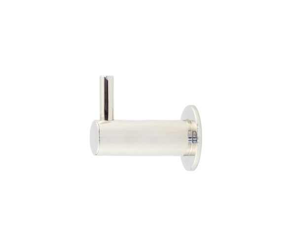 Frelan Hardware Hoxton Vestry Cupboard Hook With Rose (37mm Projection), Polished Nickel – HOX665PN