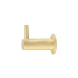 Frelan Hardware Hoxton Vestry Cupboard Hook With Rose (37mm Projection), Satin Brass - HOX665SB