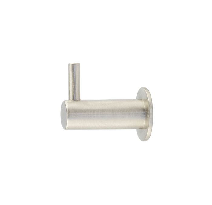 Frelan Hardware Hoxton Vestry Cupboard Hook With Rose (37mm Projection), Satin Nickel – HOX665SN