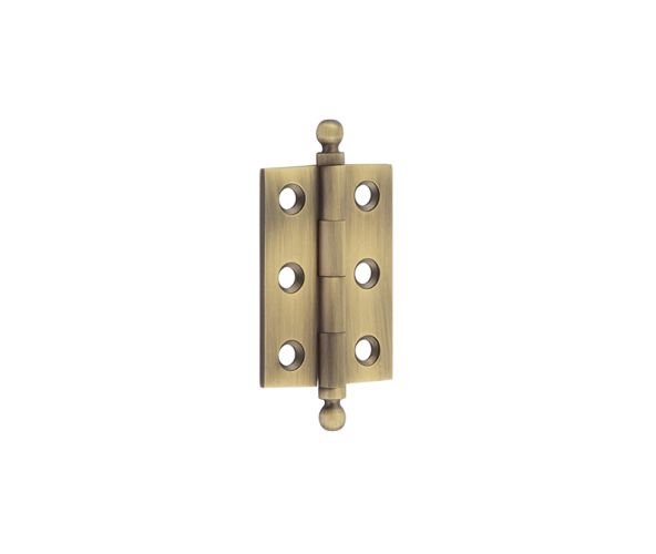 Frelan Hardware Hoxton 2 Inch Finial Cabinet Hinges, Antique Brass – HOX800AB (sold in pairs)