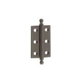Frelan Hardware Hoxton 2 Inch Finial Cabinet Hinges, Dark Bronze - HOX800DB (sold in pairs)