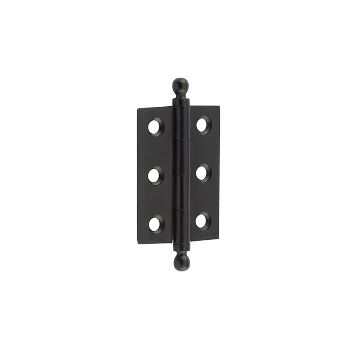 Frelan Hardware Hoxton 2 Inch Finial Cabinet Hinges, Matt Black – HOX800MB (sold in pairs)