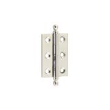 Frelan Hardware Hoxton 2 Inch Finial Cabinet Hinges, Polished Nickel - HOX800PN (sold in pairs)