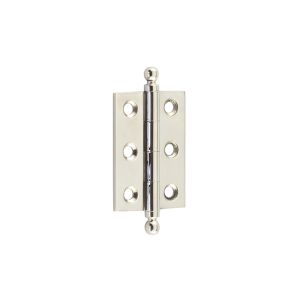 Frelan Hardware Hoxton 2 Inch Finial Cabinet Hinges, Polished Nickel – HOX800PN (sold in pairs)