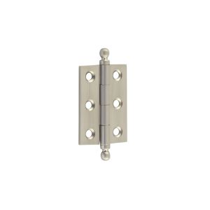 Frelan Hardware Hoxton 2 Inch Finial Cabinet Hinges, Satin Nickel – HOX800SN (sold in pairs)