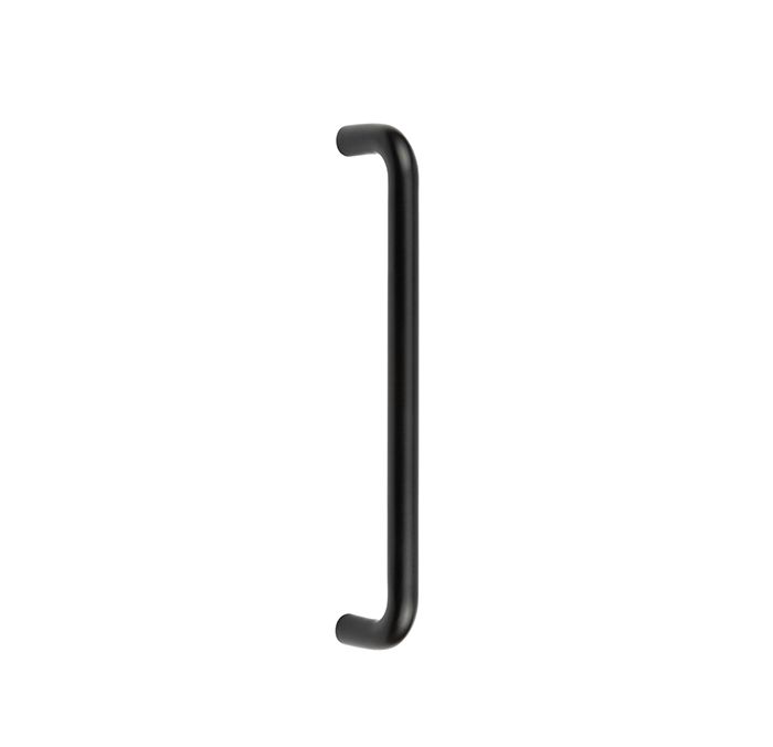 Frelan Hardware D Shaped Pull Handles (19mm Bar Diameter) Bolt Through Fixing, Matt Black – JMB119C