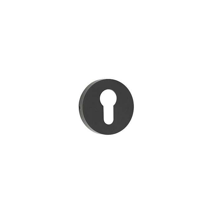 Frelan Hardware Euro Profile Escutcheon, Matt Black – JMB18