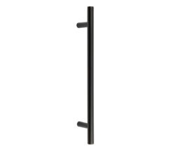 Frelan Hardware Guardsman Pull Handles (19mm Bar Diameter) Bolt Through Fixing, Matt Black - JMB219B