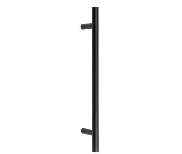 Frelan Hardware Guardsman Pull Handles (19mm Bar Diameter) Bolt Through Fixing, Matt Black – JMB219B