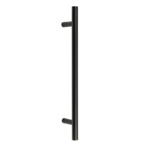 Frelan Hardware Guardsman Pull Handles (19mm Bar Diameter) Bolt Through Fixing, Matt Black – JMB219B