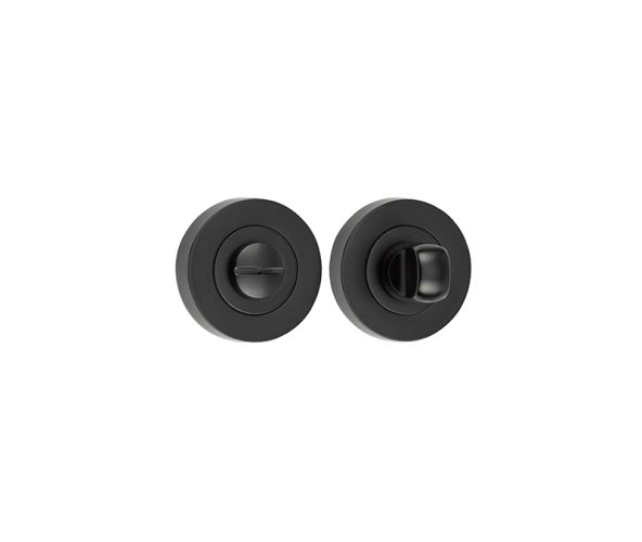 Frelan Hardware Bathroom Turn & Release (50mm x 10mm), Matt Black – JMB2666