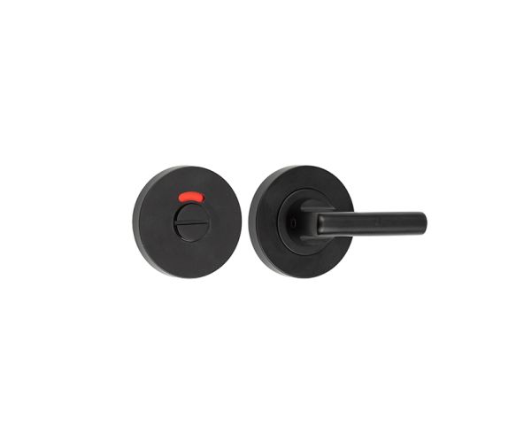 Frelan Hardware Easy Bathroom Turn & Release With Indicator (52mm x 8mm), Matt Black – JMB355